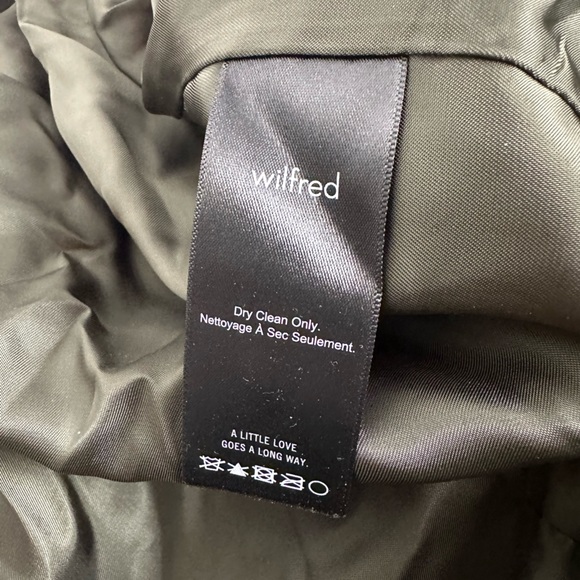 Aritzia Wilfred Cocoon Coat Olive Green Size Médium - Picture 13 of 15